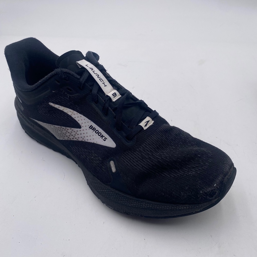Brooks Launch 9 Road Running Shoes Mens 10.5 Black White Mesh 1103861D048 Fast